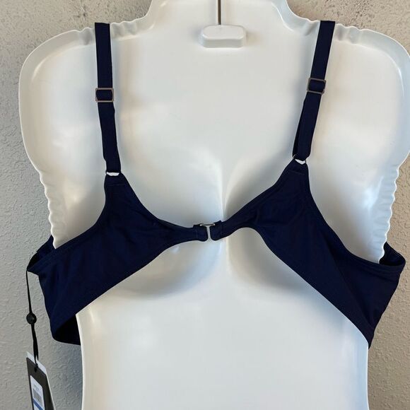 NWT DKNY Navy Blue Bikini Top and Matching Bottoms Size XL - Picture 6 of 8